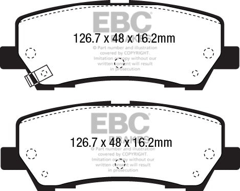 EBC Brakes Yellow for AUDI Q2