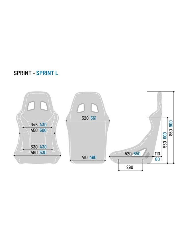Sparco Sprint+ Tubular Seat Black FIA Approved 8855-1999