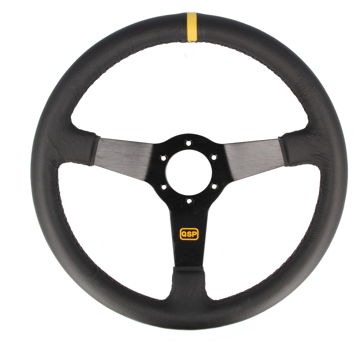 QSP Sports steering wheel leather 350 mm deep 70 mm