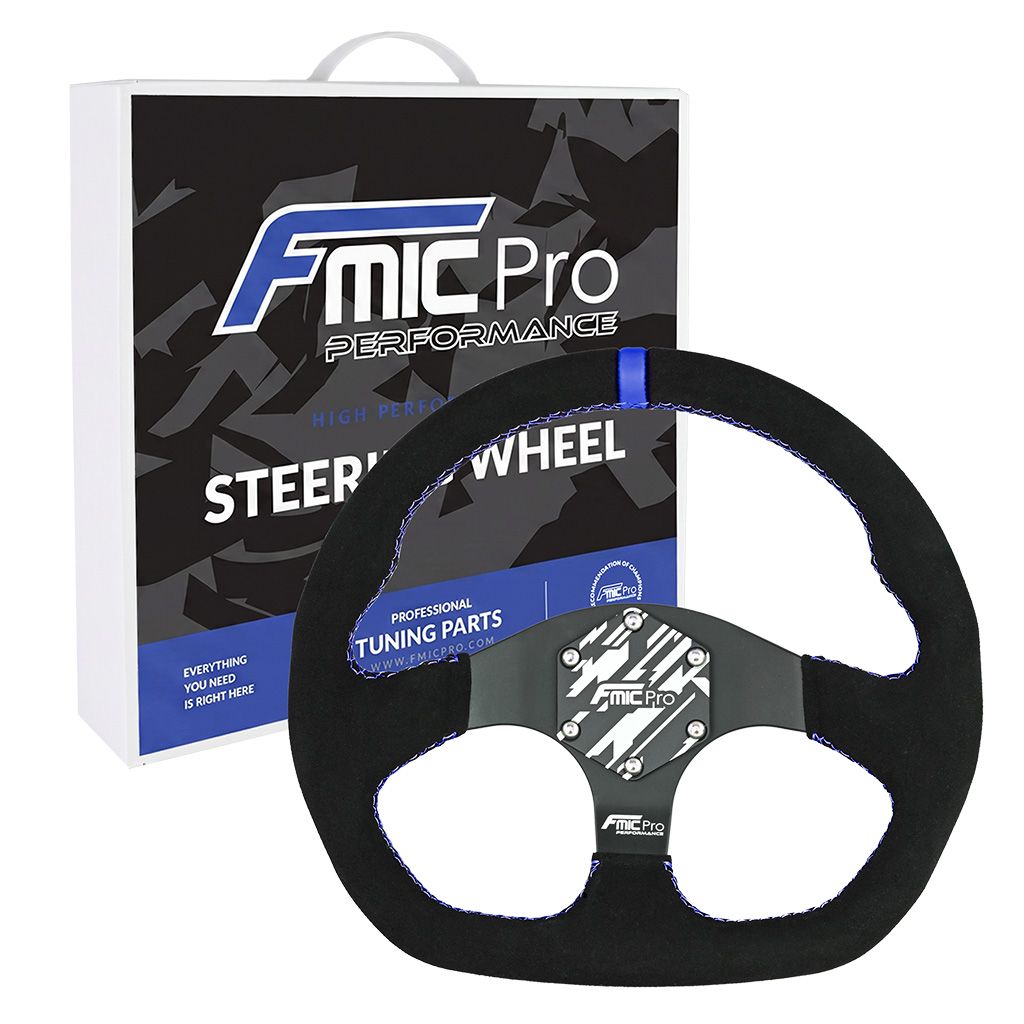 Sport Steering Wheel FMIC.Pro D-Shape suede 325mm offset 42mm