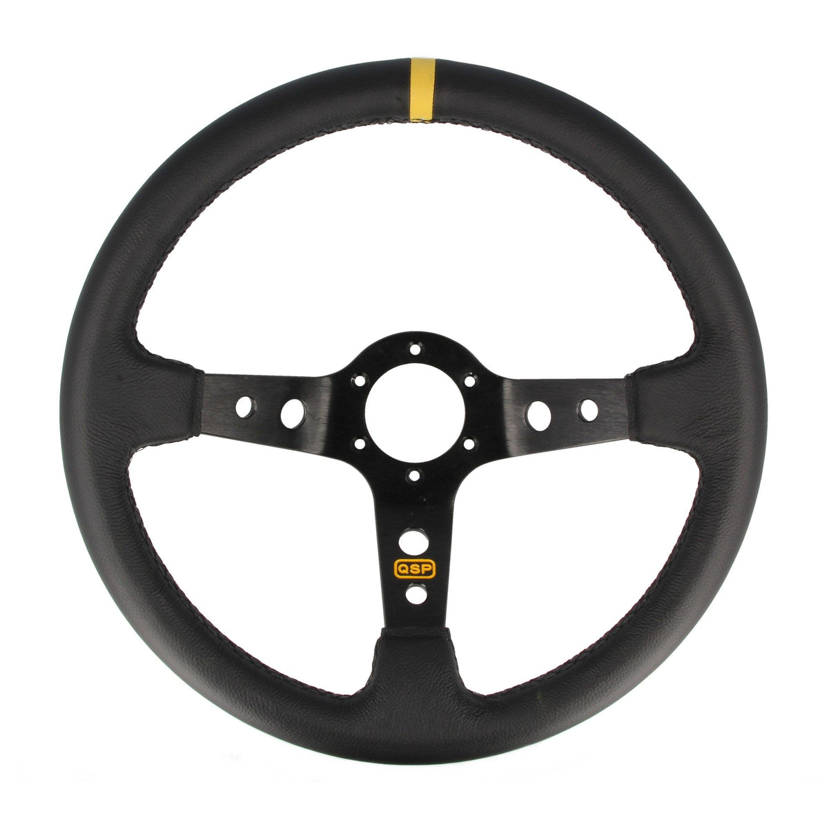 QSP Sports steering wheel leather 350 mm deep 90 mm