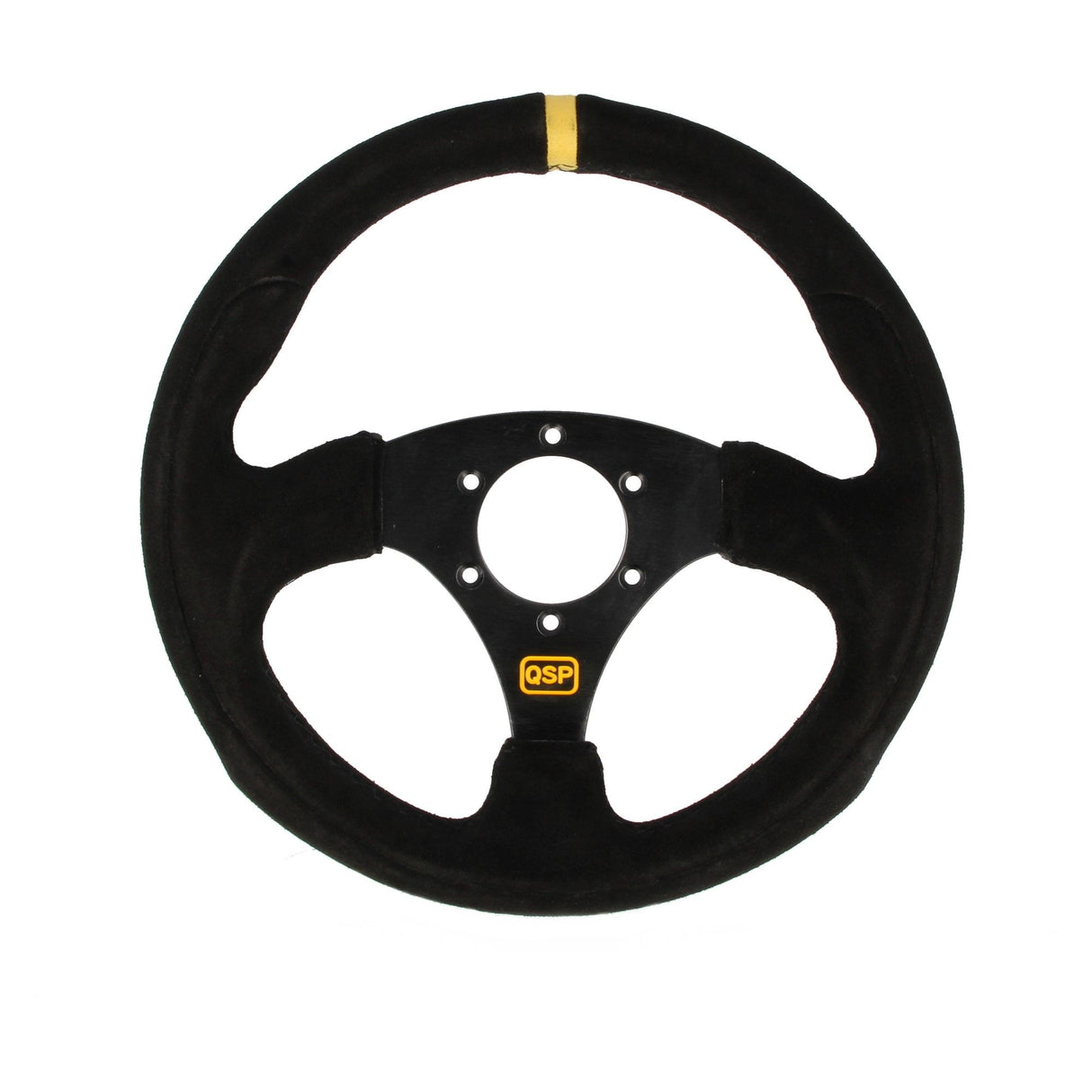QSP Sports steering wheel suede 300 mm flat
