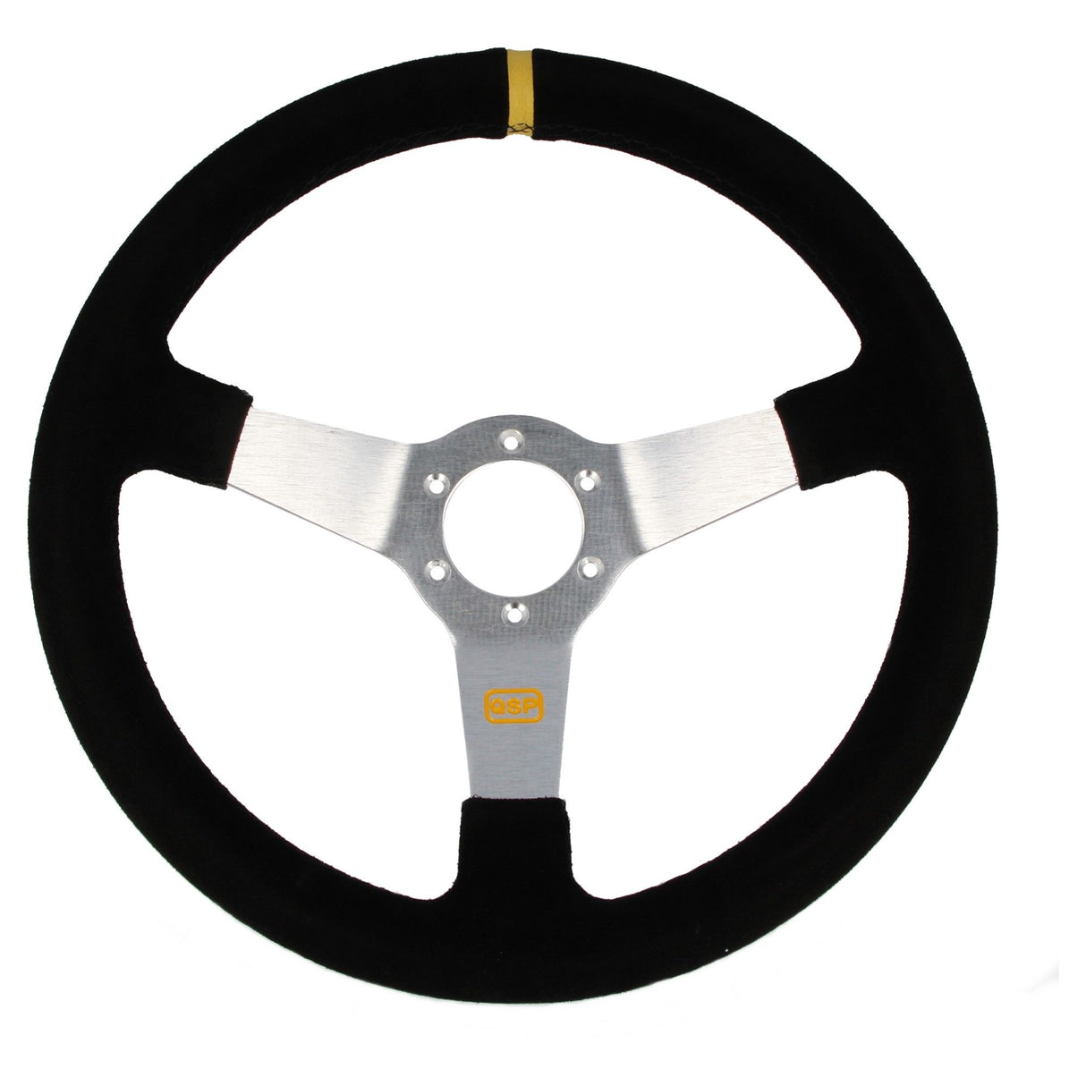 QSP Sports steering wheel suede 350 mm deep 70 mm