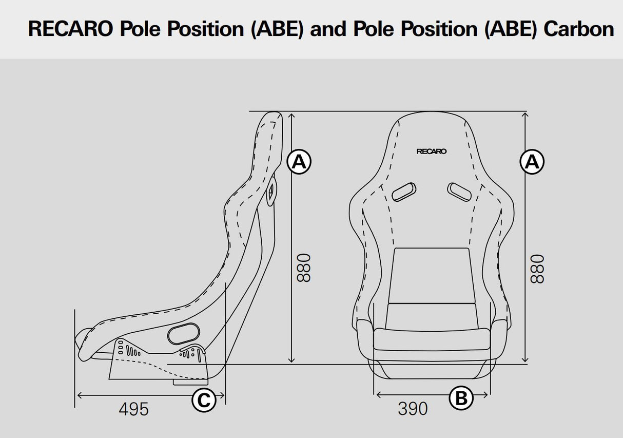 RECARO 070.77.0184 Pole Position (ABE) Velour Black