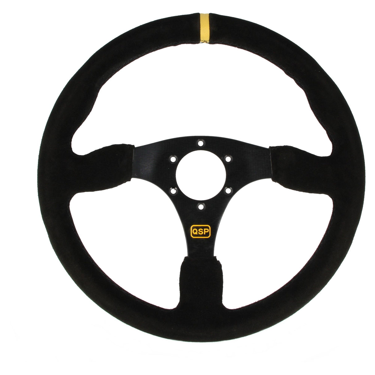 QSP Sports steering wheel suede 350 mm flat