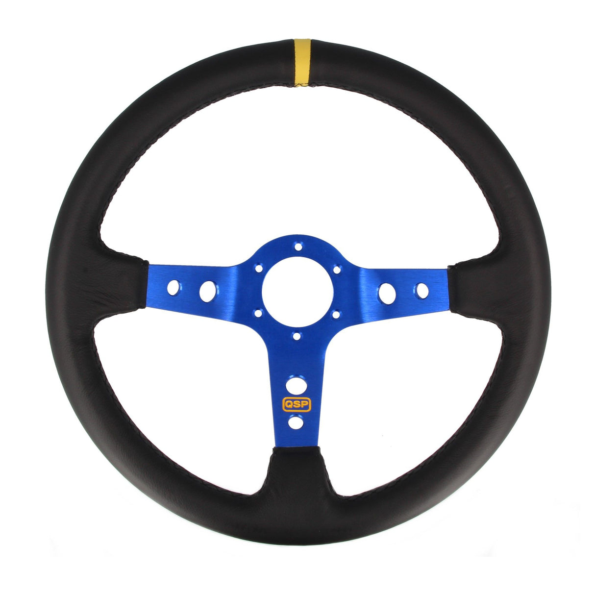 QSP Sports steering wheel leather 350 mm deep 90 mm