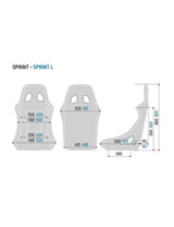Sparco Sprint+ Tubular Seat Black FIA Approved 8855-1999
