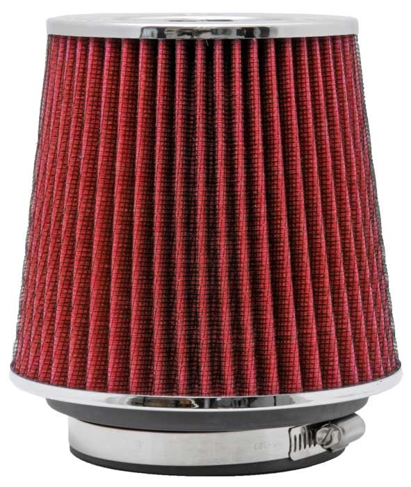 K&N cone air filter length 140mm diameter 76/89/102mm red