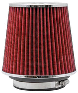 K&N cone air filter length 140mm diameter 76/89/102mm red