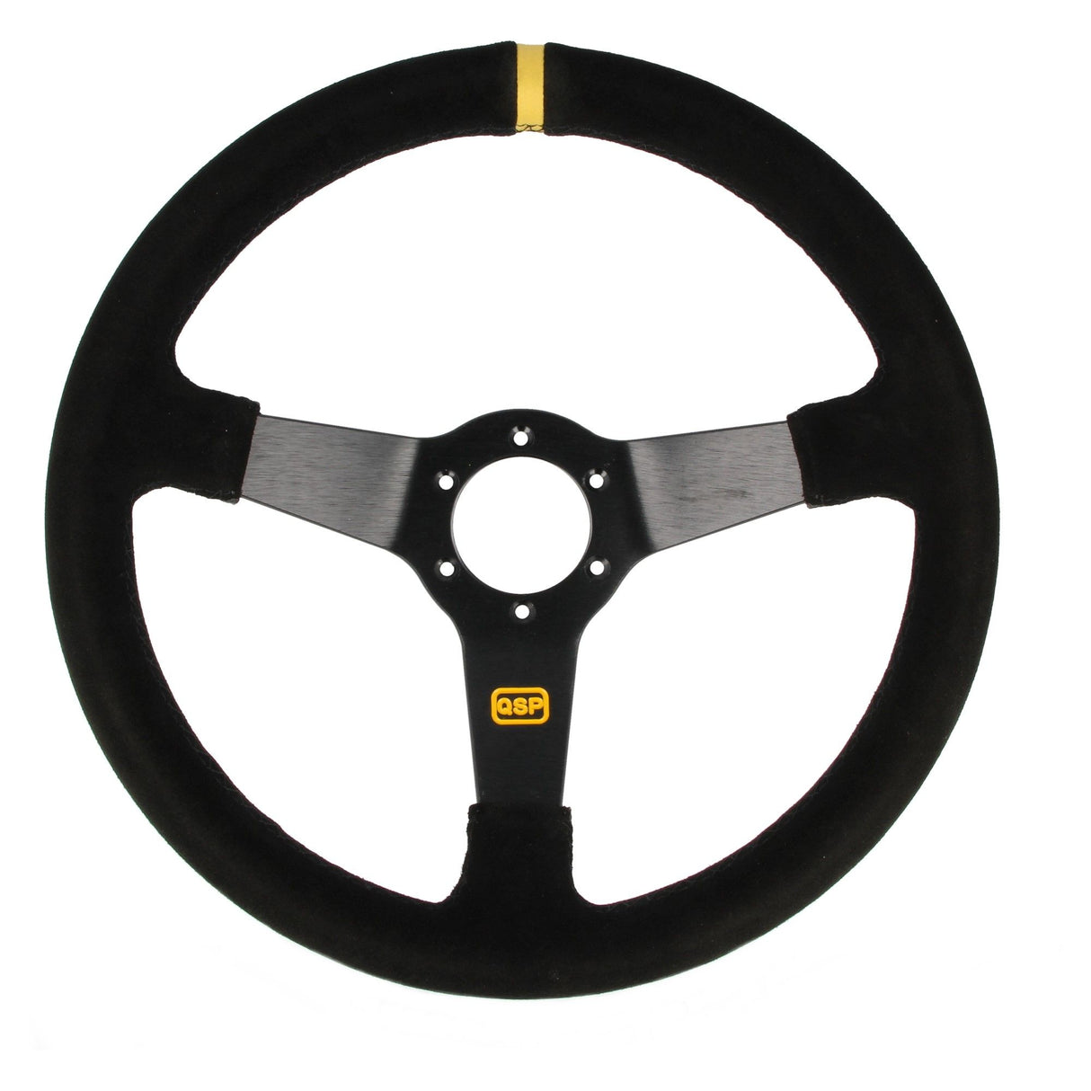 QSP Sports steering wheel suede 350 mm deep 70 mm