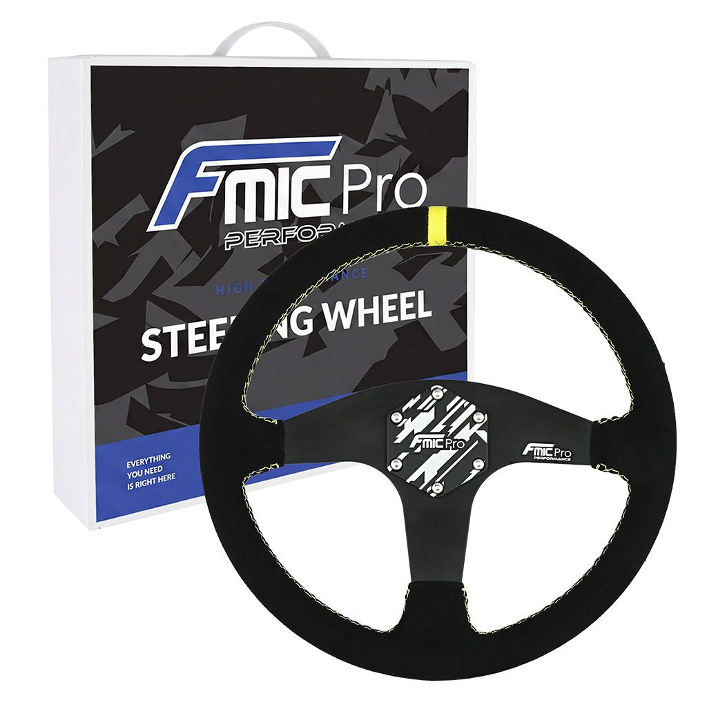 Sport Steering Wheel FMIC.Pro Classic suede 350mm offset 33mm