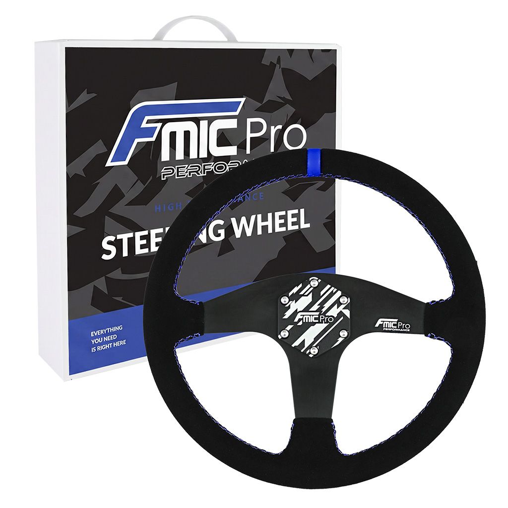 Sport Steering Wheel FMIC.Pro Classic suede 350mm offset 33mm